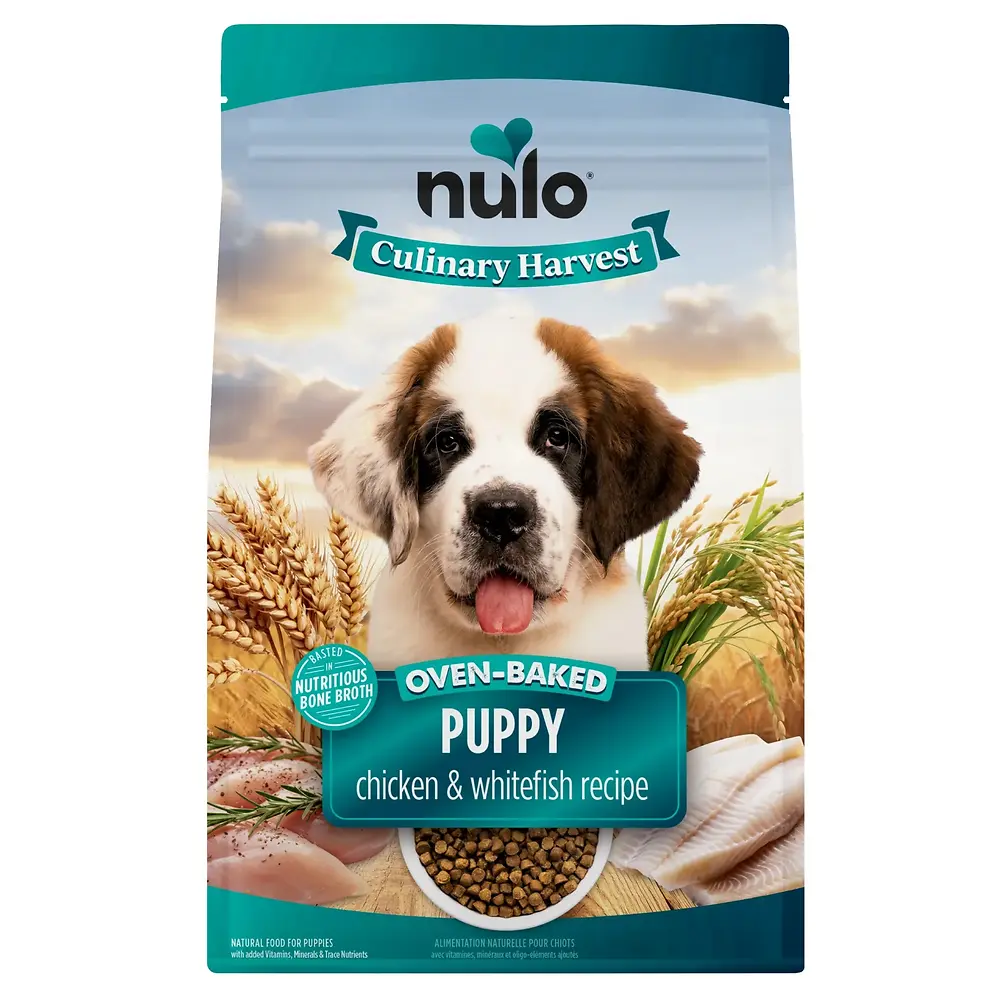 Culinary Harvest Baked Chicken & Whitefish Recipe Baked Kibble for Puppies 10 lb