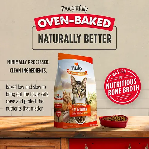 Culinary Harvest Oven-Baked Turkey & Salmon Recipe for Cats & Kittens 4 lb