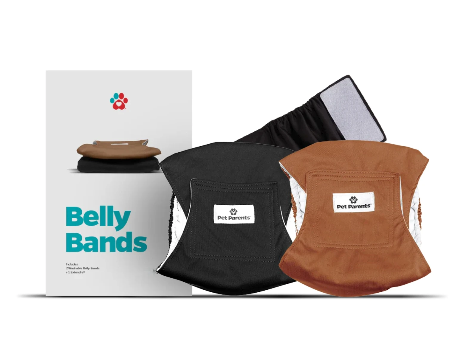 Belly Bands Natural Colors Small 2 Pack