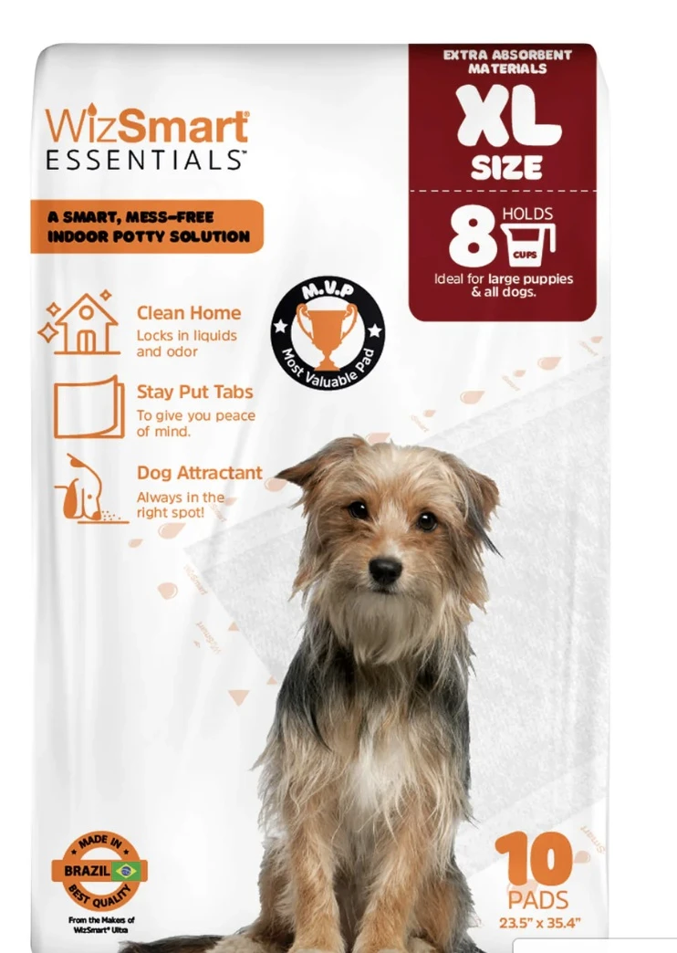 Essentials Dog Pad Baby Powder Scented X-Large 10 Pack