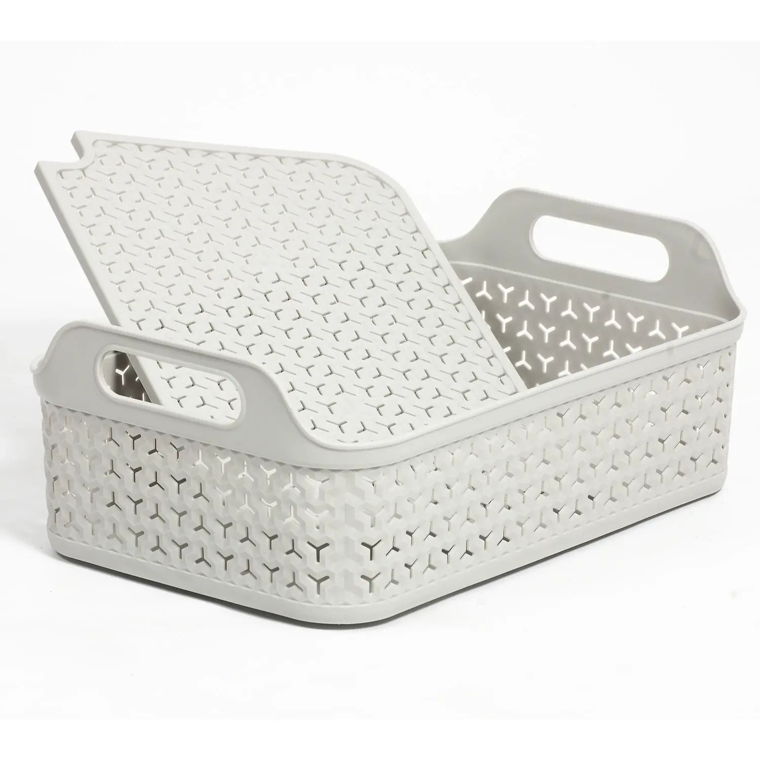 Shallow Basket with Lid