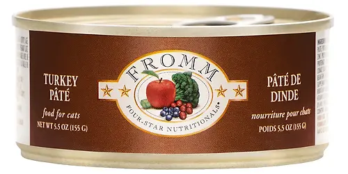 Four-Star Turkey Pâté Canned Cat Food 5.5 oz