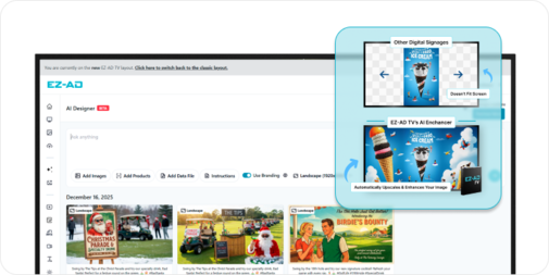 AI digital signage content creator