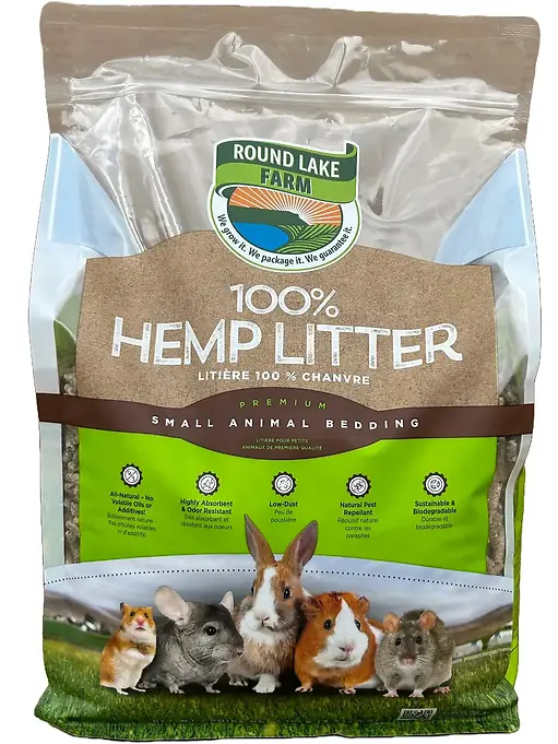 100% Hemp Litter Premium Small Animal Bedding 10 lb