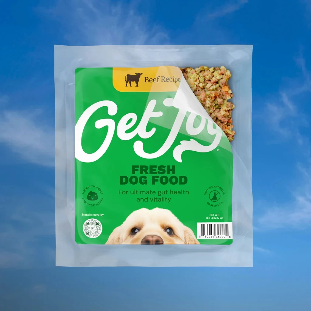 Beef Recipe Gently Cooked Frozen Fresh Dog Food 8.82 oz
