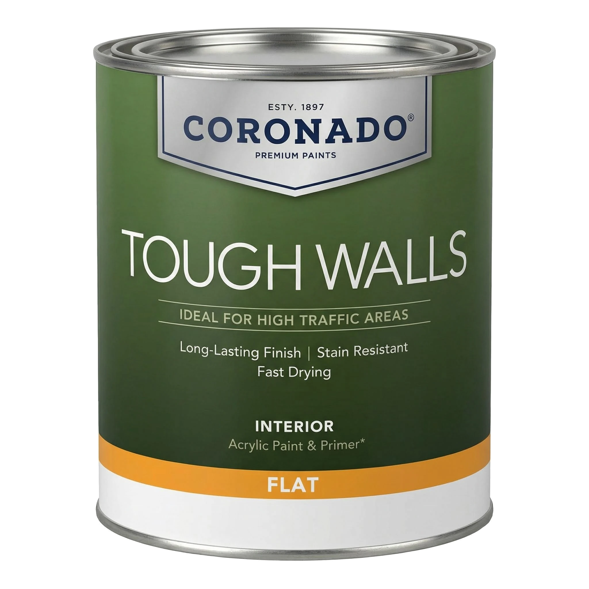 Tough Walls Acrylic Paint - Flat