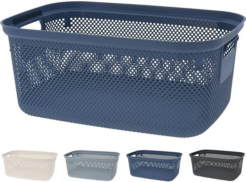 Laundry Basket – 30 Liter (31.7 qt) – Durable Plastic – Assorted Colors