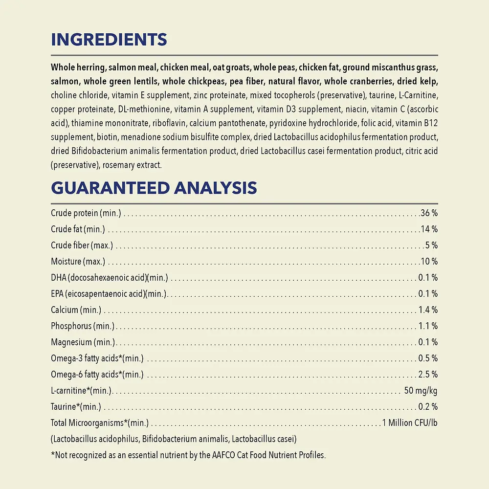 Indoor Entrée Recipe with Fish Dry Cat Food 4 lb