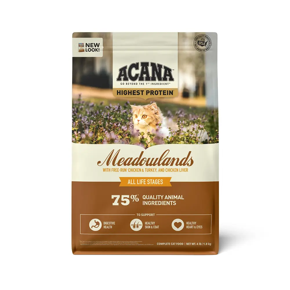 Meadowlands Recipe Dry Cat Food 4 lb
