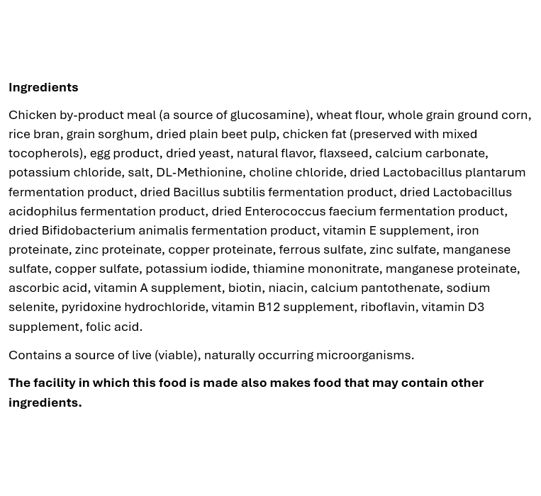 Maintenance Adult Dry Dog Food 40 lb