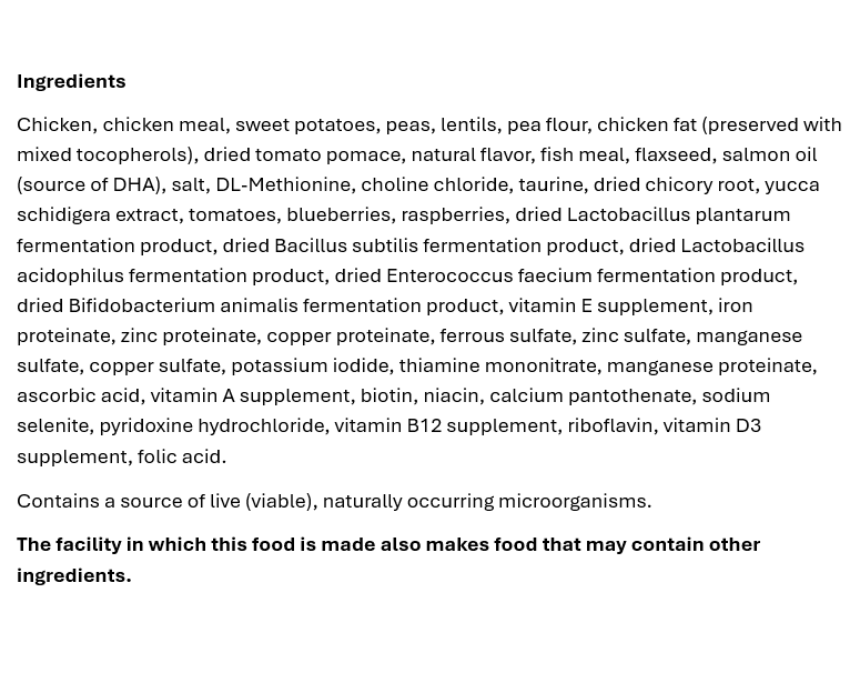 Naturals Grain-Free Cage-Free Chicken & Sweet Potato Formula Dry Dog Food 5 lb