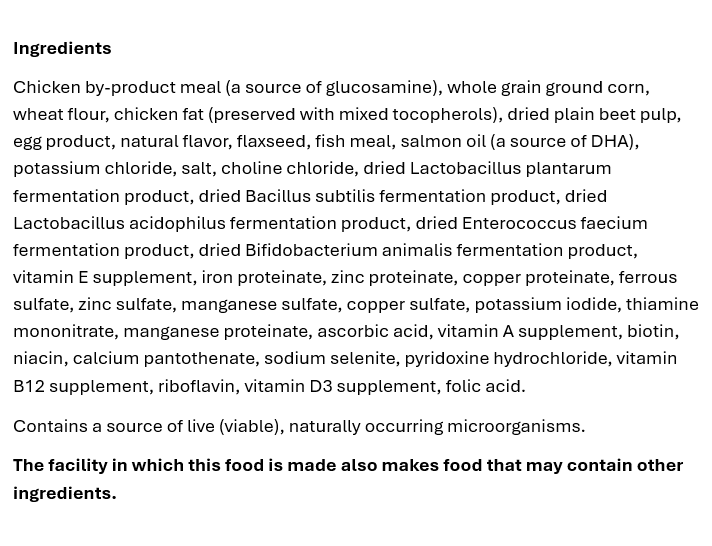 Puppy Dry Dog Food 40 lb