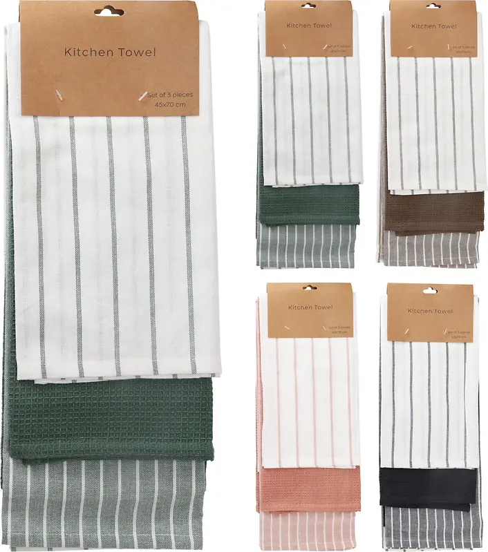 Kitchen Towel Set – 3PCS (70 x 45CM)