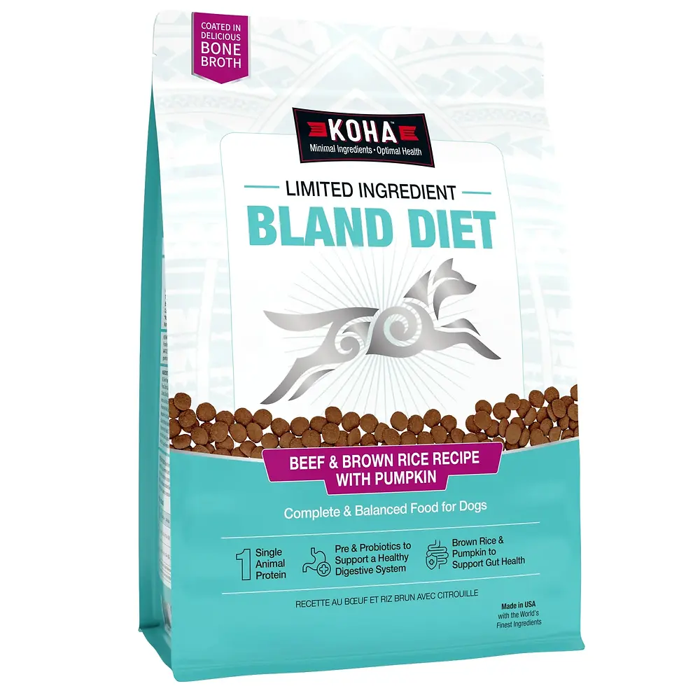 Limited Ingredient Bland Diet Beef & Brown Rice Recipe with Pumpkin Dry Dog Food 20 lb