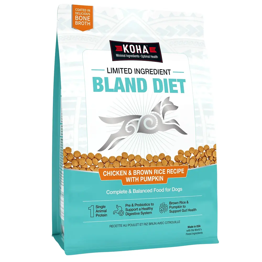 Limited Ingredient Bland Diet Chicken & Brown Rice Recipe with Pumpkin Dry Dog Food 20 lb