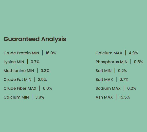 Organic Layer Pellets 16% Chicken & Duck Feed 35 lb