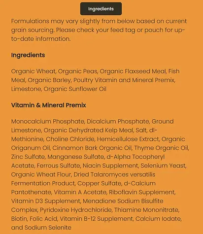 Organic Starter Crumbles Chicken & Duck Feed 35 lb