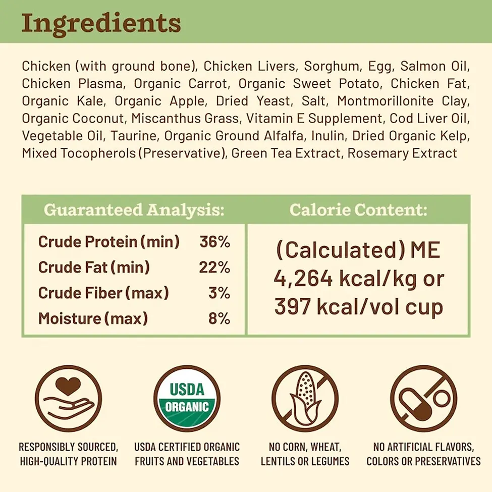 Kibble in the Raw Chicken Recipe Dry Cat Food 1.5 lb