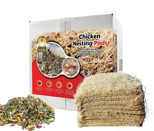 Chicken Nesting Pads with Aromatic Nest Herbs 10 Pack