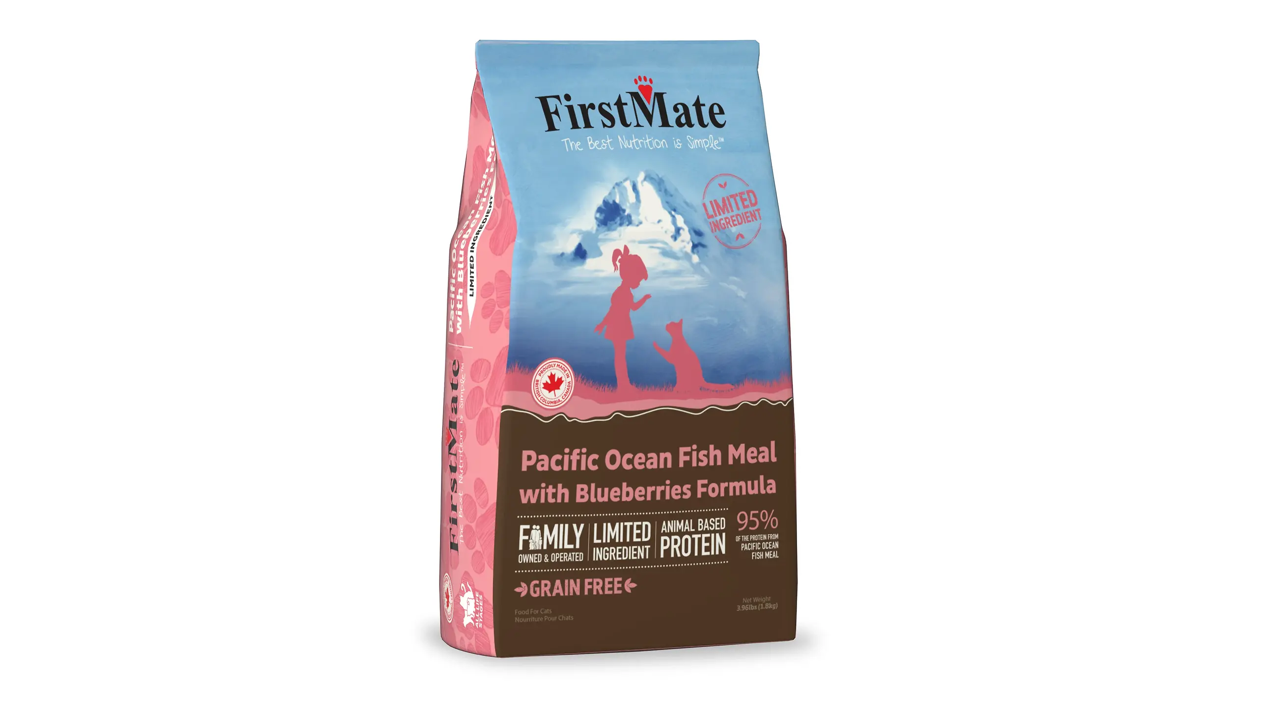 Pacific Ocean Fish Meal with Blueberries Formula Dry Cat Food 3.96 lb