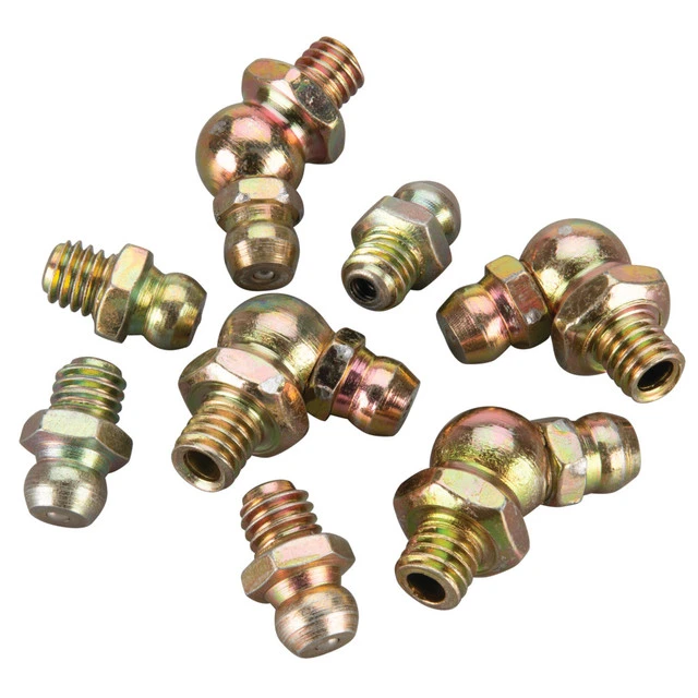 Grease Fitting Set SAE 1/4" x 28 Thread | 8 pc