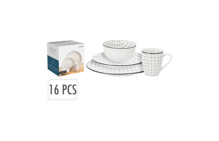 Dinner Set – 16 Pieces (Porcelain)