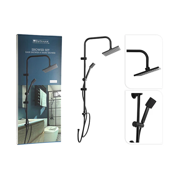 Shower Column Set – Matte Black