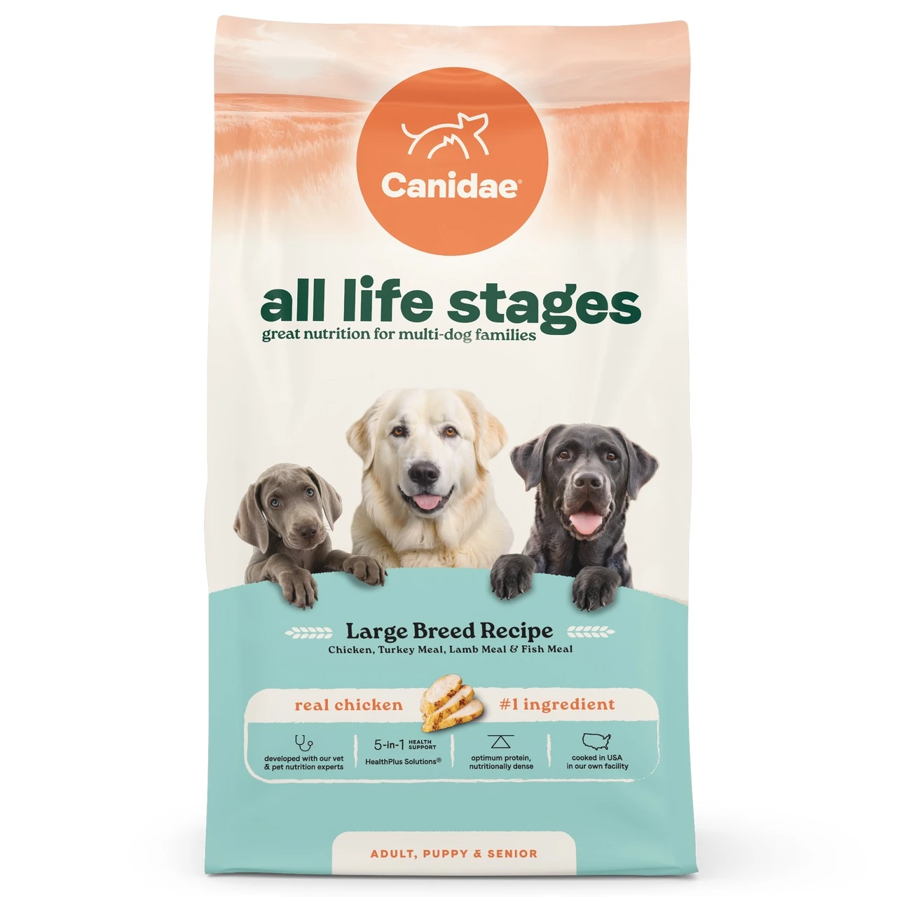 All Life Stages Large Breed Multi-Protein Recipe Dry Dog Food 40 lb