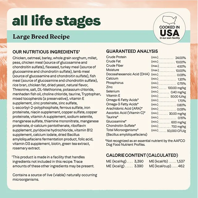 All Life Stages Large Breed Multi-Protein Recipe Dry Dog Food 40 lb