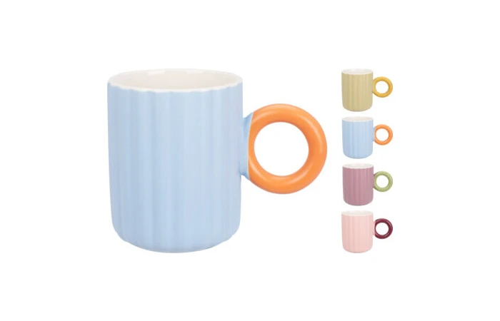 Porcelain Mug - 13 oz - 4 Assorted Colours