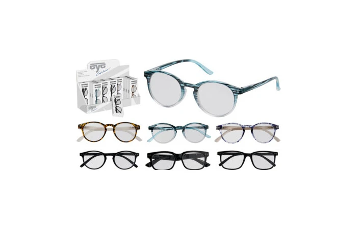 Reading Glasses – 6 Assorted Strengths & Designs