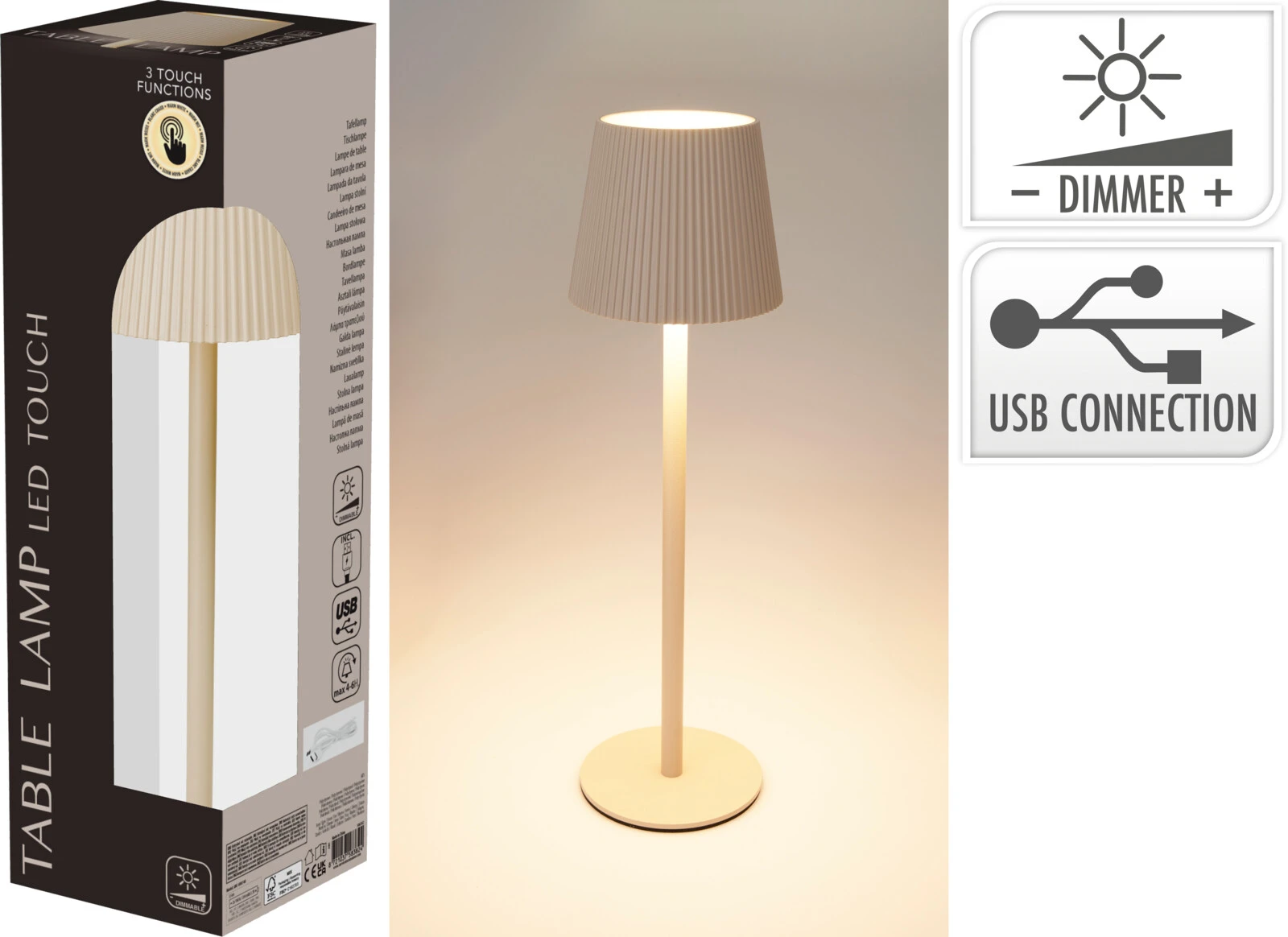 Table Lamp 10 × 36 cm - Cream