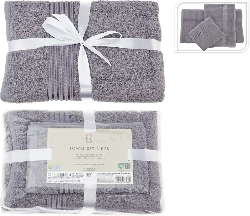 Towel Set – 3 pcs - Lavender