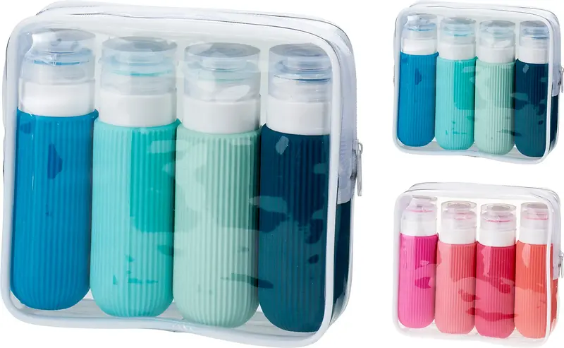 Travel Bottle Silicone - 2 Assorted Clear