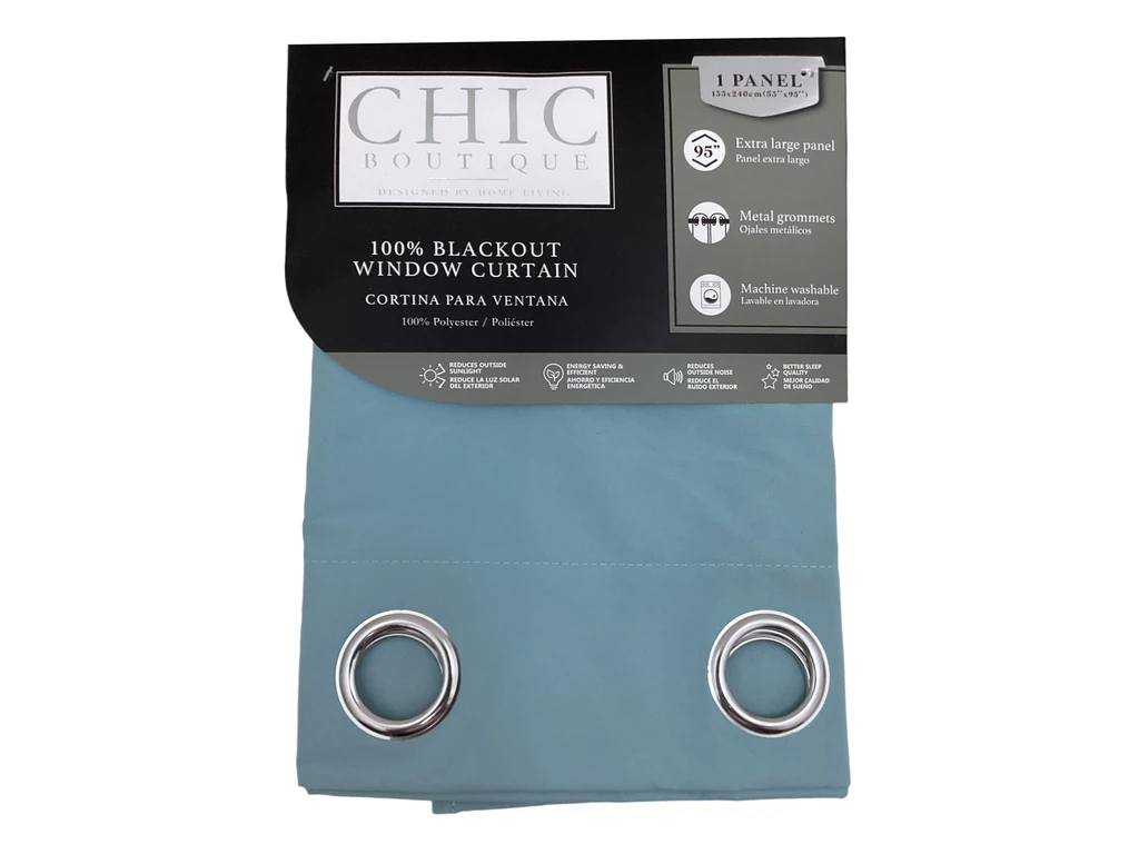 Blackout Window Curtain – Blue 54" x 90"