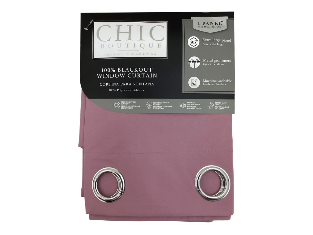 Blackout Window Curtain Pink - 54" x 90"