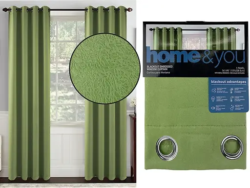 Shining Green Blackout Window Panel – 54" x 90"