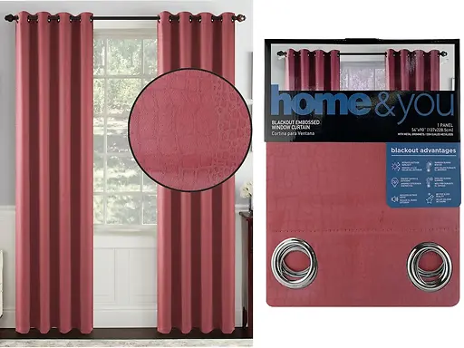 Blackout Window Panel – Blush 54" x 90"