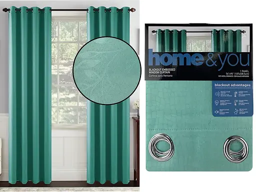 Blackout Window Panel  Light Green - 54" x 90"