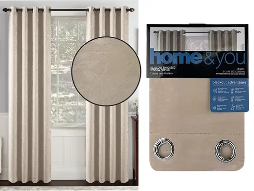 Blackout Window Panel Beige - 54" x 90"