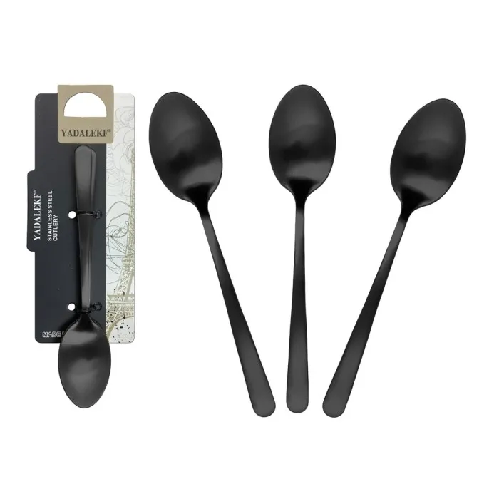 3-Piece Spoon Set – Black