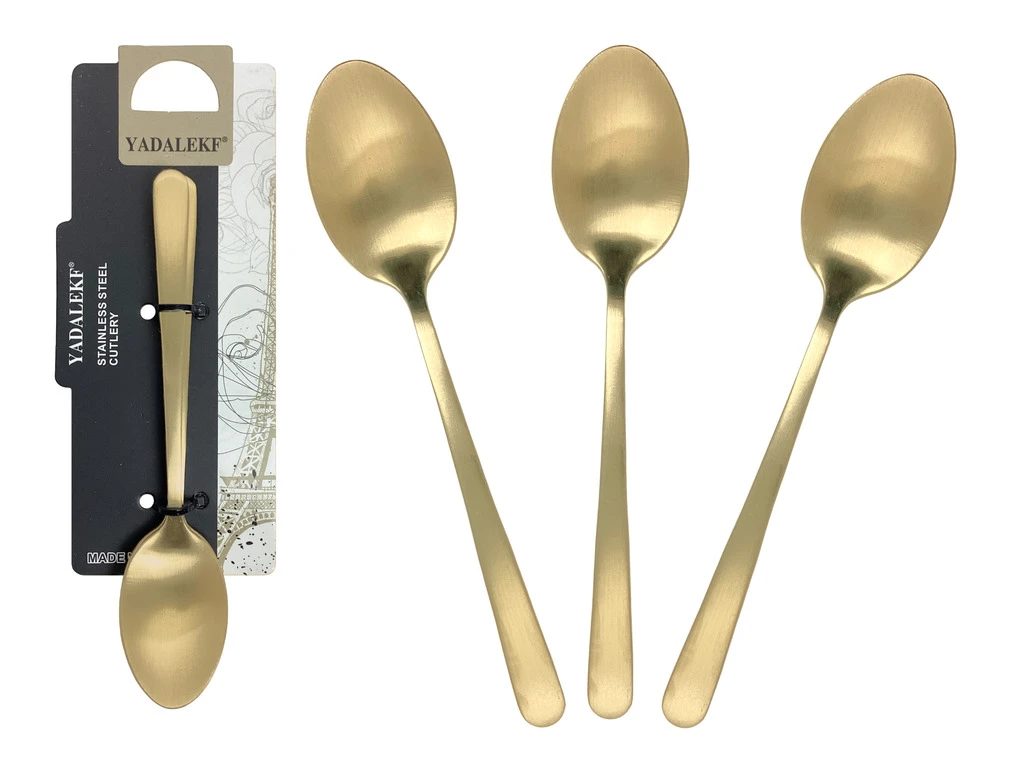3-Piece Spoon Set – Gold Gloss