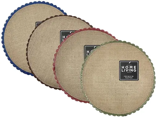 Placemat – Jute with Paper Lace Border