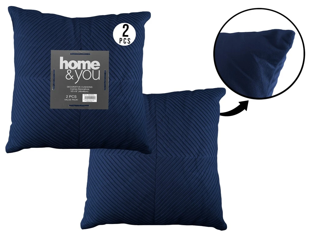 Cushion Set – 2PC Dark Blue