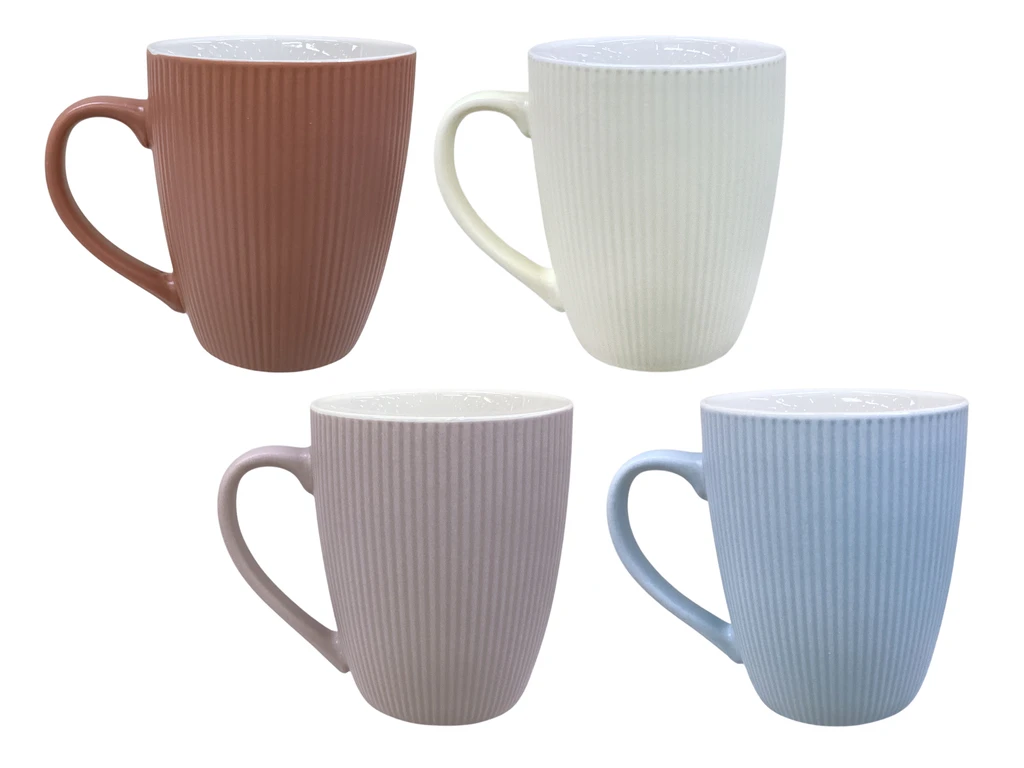 Ceramic Cup – Assorted Straight Line Design