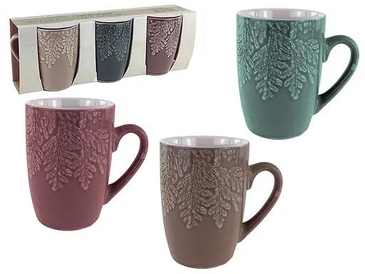 Set of 3 PCS – 12oz Stoneware Mugs