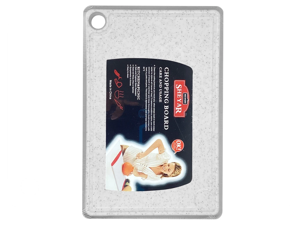 Cutting Board – White with Accent Spots