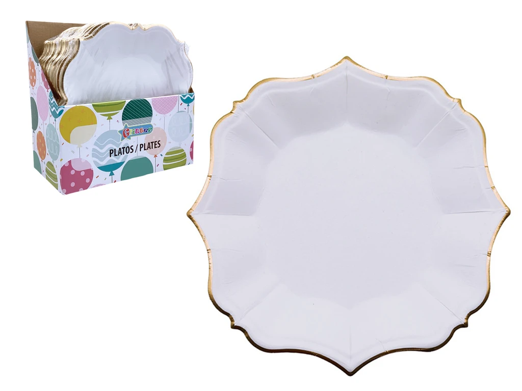 Set of 10 PCS – 9" Diameter Paper Plates