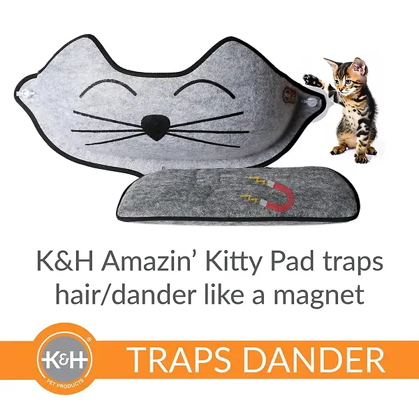 EZ Mount Kittyface Window Bed Gray