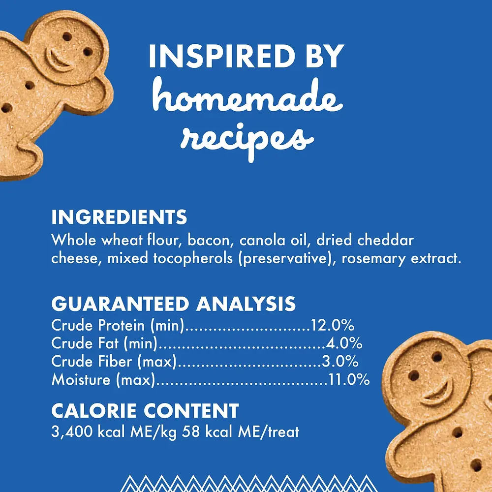 Oven Baked with Bacon & Cheese Crunchy Treats for Dogs 16 oz